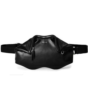 McQueen Alex Manta Messenger Bag - Black