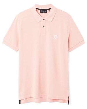 Ma Strum Short Sleeve Pique Polo - Pink