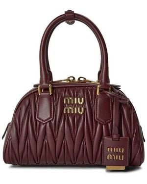 Miu Miu Miu Arcadie Matelass Ld64 - Purple