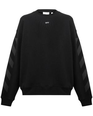 Off-White c/o Virgil Abloh Off Cornly Diag Crew - Black