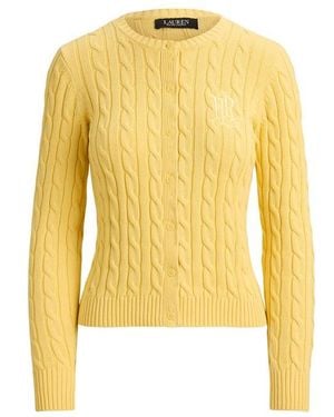 Ralph Lauren Cable-Knit Cardigan - Yellow