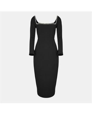 Odd Muse The Ultimate Muse Midi Pearl Dress - Black