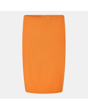 Saint Laurent Pencil Skirt - Orange