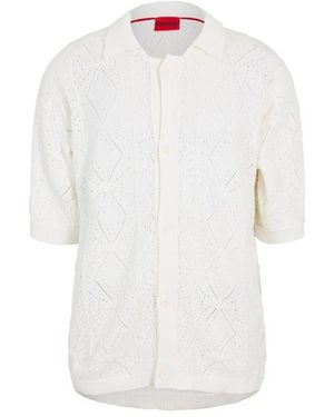 HUGO Sammp Cardigan - White