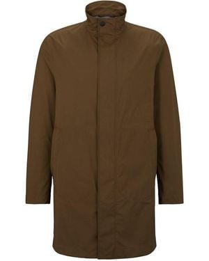 BOSS P Jared Tape Overcoat - Green