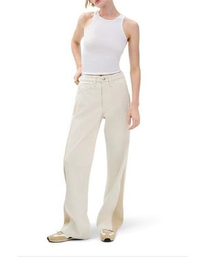 Rag & Bone R B Logan Wide Leg Jeans - Natural