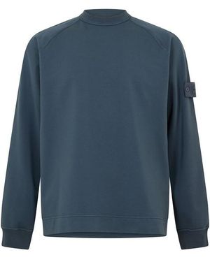 Stone Island Ghost Ghost Fleece Sweatshirt - Blue