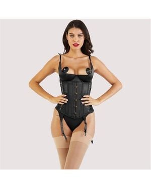 Playful Promises Etta Tie Underbust Corset - Blue