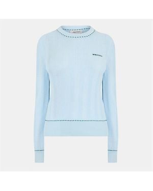 McQueen Alex Crew Log Jumper - Blue