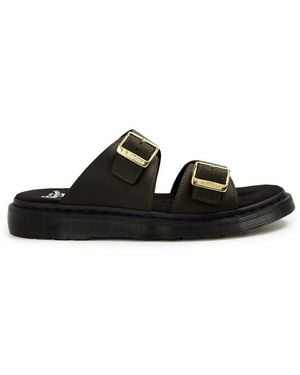 Dr. Martens Josef Suede Slide - Black