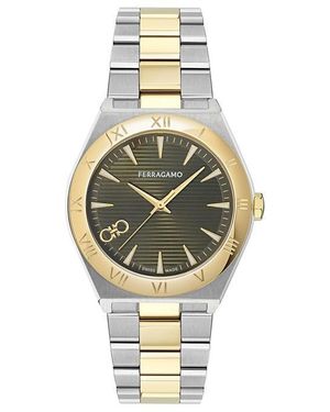 Ferragamo Vega Analogue Quartz Watch - Metallic