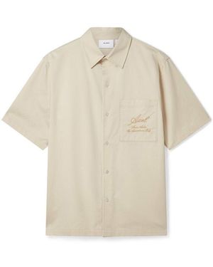 Axel Arigato Stitch Embroidered Shirt - Natural