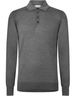 Pal Zileri Pal Knitted Polo Sn64 - Grey