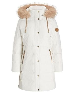 Ralph Lauren Duck Down Detachable-Hood Puffer Jacket - Natural