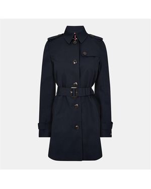 Tommy Hilfiger Heritage Single Breasted Trench Coat - Blue