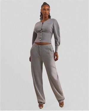 Mars the Label Button Up Joggers - Grey