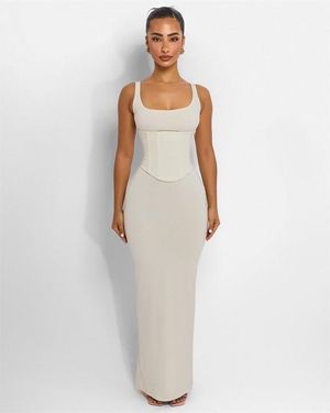 Mars the Label Sandra Scoop Maxi Dress - White