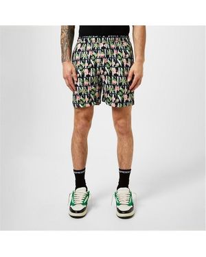 Represent Floral Shorts - Black