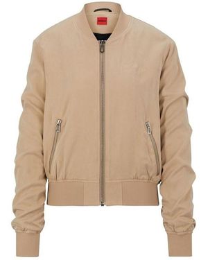 HUGO Antiki-1 Bomber Jacket - Natural