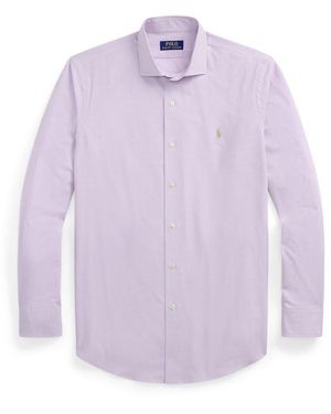 Polo Ralph Lauren Poplin Check Long-Sleeve Patterned Shirt - Purple