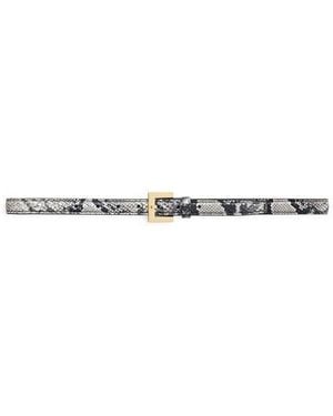 Anine Bing Nicola Leather Belt - White