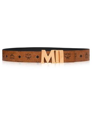 MCM Claus Reversible Belt - Brown