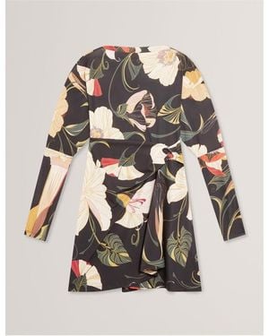Ted Baker Wrap Mini Dress - Black