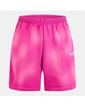 Balenciaga Political Sweat Shorts - Pink