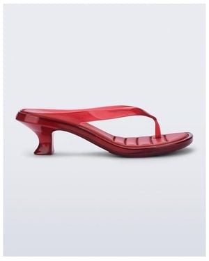Melissa Thong Kitten Heel Sandal - Red