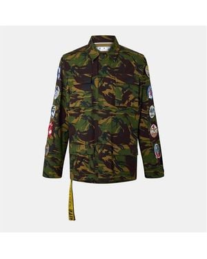 Off-White c/o Virgil Abloh Off- Technical Weather-Resistant Field Jacket - Green