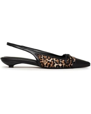 Anine Bing Zoey Slingback Heels - Black