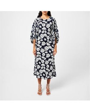 Weekend by Maxmara Mmw Yellow Flrl Drs Ld42 - Blue