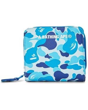 A Bathing Ape Billfold Wallet - Blue