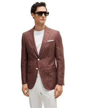 BOSS H Hutson Formal Jacket - Brown