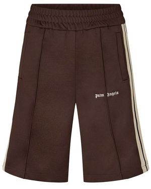 Palm Angels Woven Tracksuit Shorts - Brown