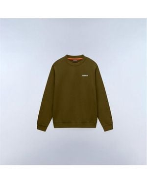 Napapijri Small Box Cotton Crew Sweatshirt - Green
