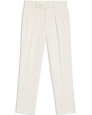 BOSS Beckham X Tailored Cotton Stretch Suit Trousers - White