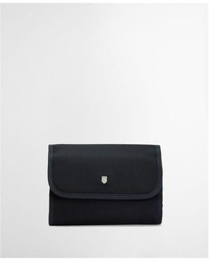 Barbour Cascade Waxed Hanging Wash Bag - Black