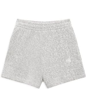 Anine Bing Kam Fleece Jogger Shorts - Grey