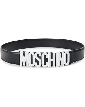 Moschino Leather Belt - Black
