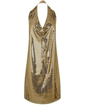Bottega Veneta Slip Dress - Metallic