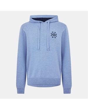 Jacob Cohen Textured Knitted Hoodie - Blue