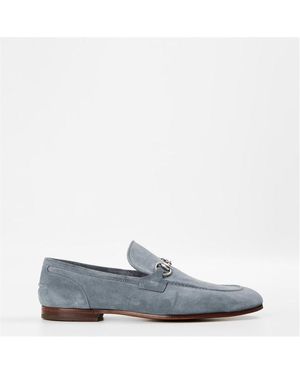 Gucci Joraan Suede Loafers - Grey