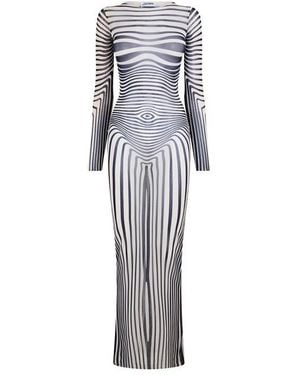 Jean Paul Gaultier Morph Maxi Dress - Blue