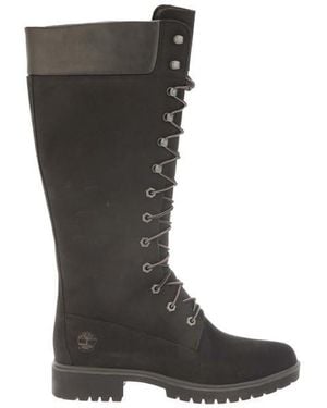 Timberland Premium 14 Inch Lace-Up Waterproof Boots - Brown