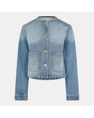 Axel Arigato Deia Collarless Blazer - Blue
