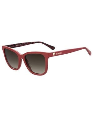 Moschino Round Sunglasses - Red