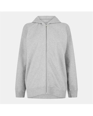 Ganni Teddy Zip Hoodie - Grey