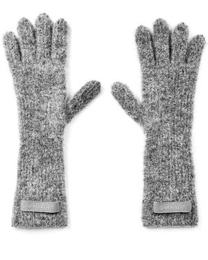 Jacquemus Soft Knitted Gloves - Grey