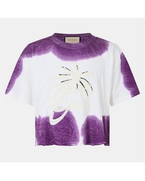 Gucci Cropped T-Shirt - Purple